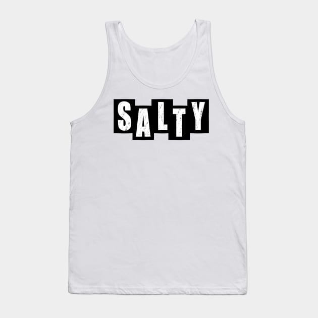 Salty - White Tank Top by BusyMonkeys